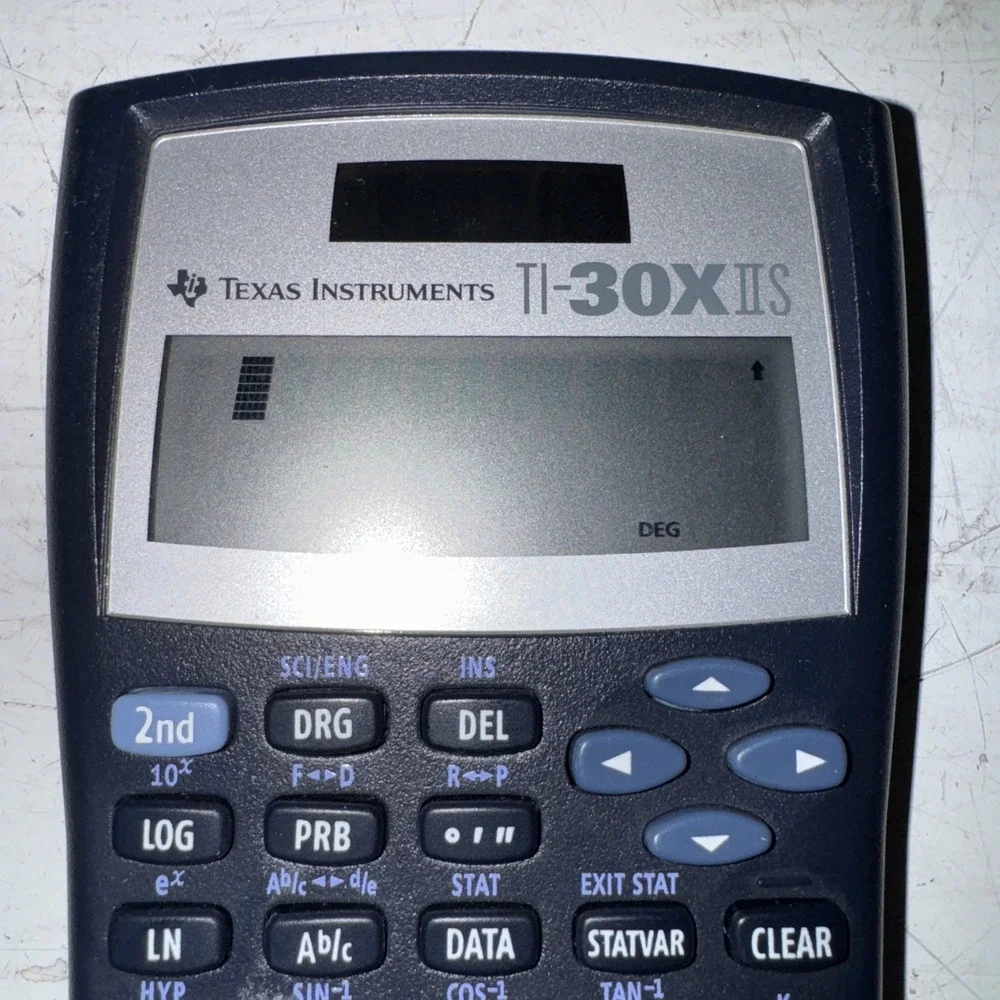 Texas Instruments TI-30X IIS Scientific Calculator Solar‎ Powered TESTED/WORKS